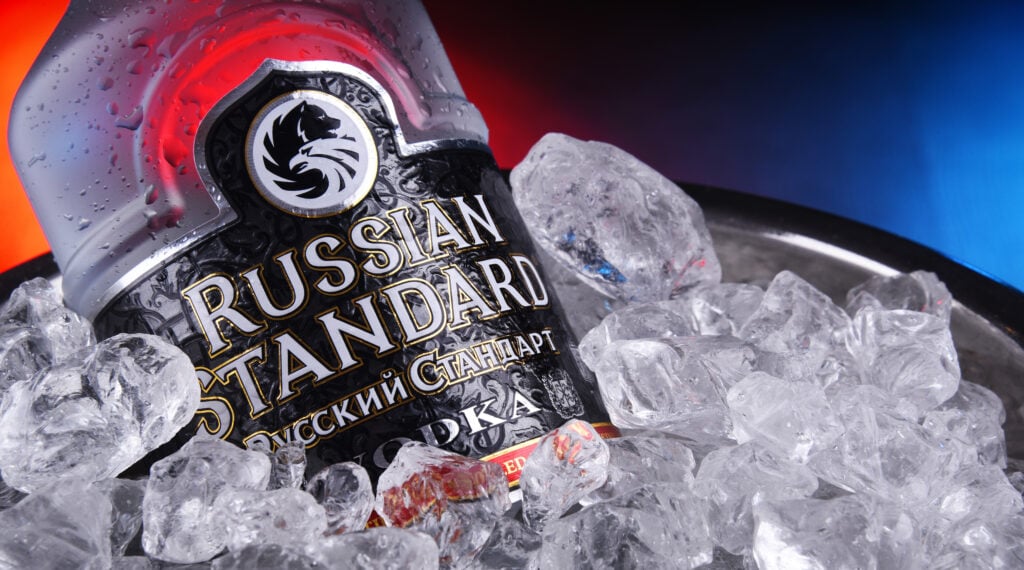 Bottle of Russian Standard Vodka, the world’s no. 1 Russian premium vodka